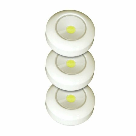 FULCRUM Tap Light Stick-On White 3Pack 30039-308